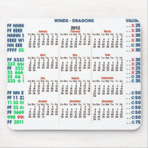 Alfombrilla De Ratón Calendario 2012 Mah-Jongg