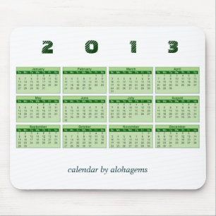 Alfombrilla de ratón Calendario 2013