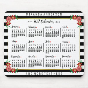 Alfombrilla De Ratón Calendario 2017 (consulte Descripción de la nueva 