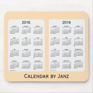 Alfombrilla De Ratón Calendario 2018-2019 del trigo de Janz Mousepad