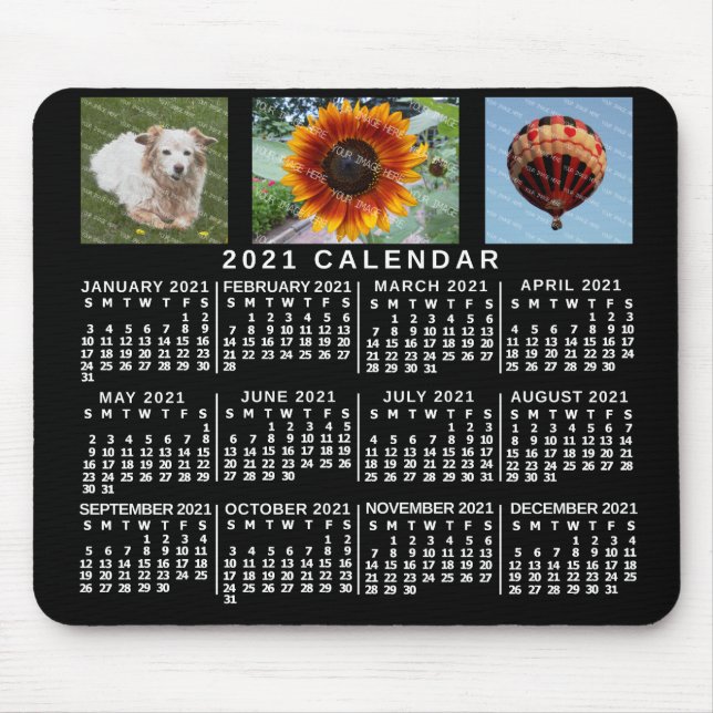 Alfombrilla De Ratón Calendario 2021 (Consulte Descripción de la nueva  (Frente)