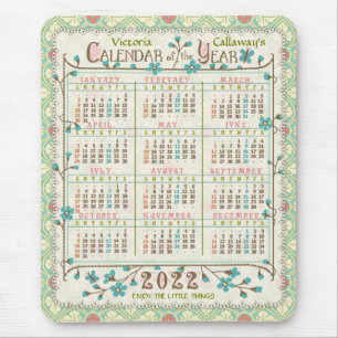 Alfombrilla De Ratón Calendario 2022 (Consulte Descripción de la nueva