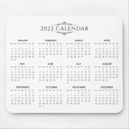 Alfombrilla De Ratón Calendario 2022 simple pero elegante | Mousepad
