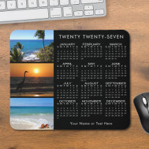 Calendario 2023 3 Foto Personalizado Negro