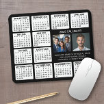 Alfombrilla De Ratón Calendario 2023 con 2 fotos y texto - Blanco negro<br><div class="desc">Un collage de dos fotos con un calendario y una sala para añadir unas líneas de texto. Un artículo divertido para el Año Nuevo para usar en la oficina o en casa. Añadir 2 fotos cuadradas a este diseño.</div>