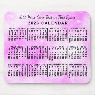 Alfombrilla De Ratón Calendario 2023 (Consulte Descripción de la versió