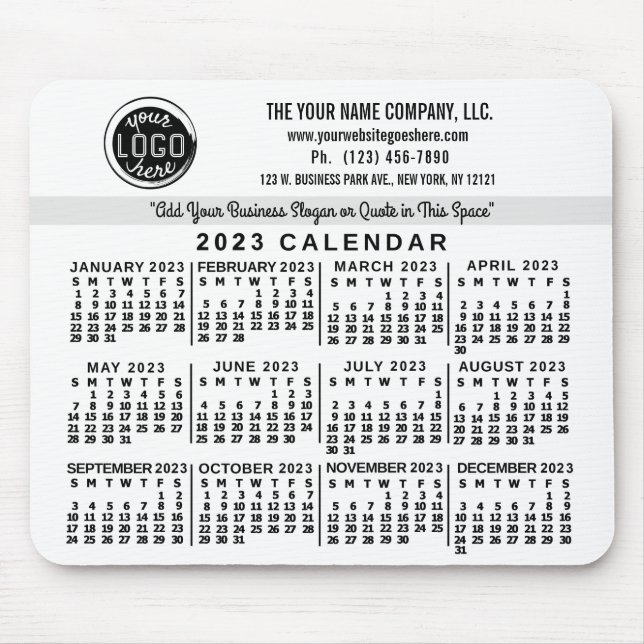 Alfombrilla De Ratón Calendario 2023 (Consulte Descripción de la versió (Frente)