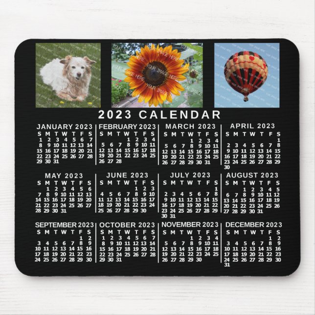 Alfombrilla De Ratón Calendario 2023 (Consulte Descripción de la versió (Frente)