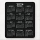 Alfombrilla De Ratón Calendario 2023 - fondo negro - Vertical (Frente)