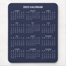 Alfombrilla De Ratón Calendario 2023 simple pero elegante | Mousepad