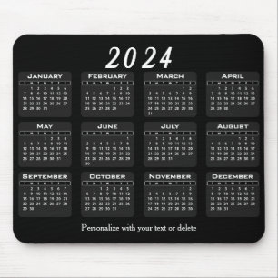 Alfombrilla De Ratón Calendario 2024 - Año