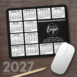 Alfombrilla De Ratón Calendario 2024 con logotipo, Información de conta
