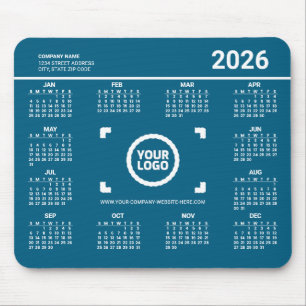 Alfombrilla de ratón Calendario 2026 Agrega tu pro