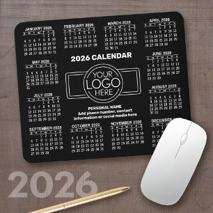 Alfombrilla De Ratón Calendario 2026 con logotipo, Información de conta