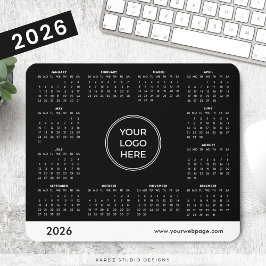 Alfombrilla De Ratón Calendario 2026 de Logo de Promo Corporativo Perso