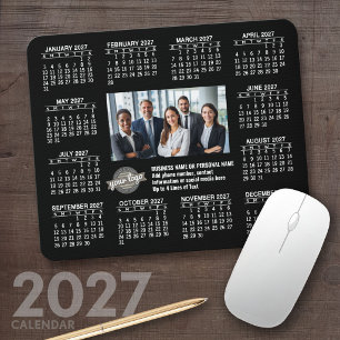 Alfombrilla De Ratón Calendario 2027 con información de contacto del lo