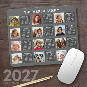Alfombrilla De Ratón Calendario 2027 con una imagen para cada mes