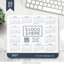 Alfombrilla de ratón Calendario 2027 Logo Corporat