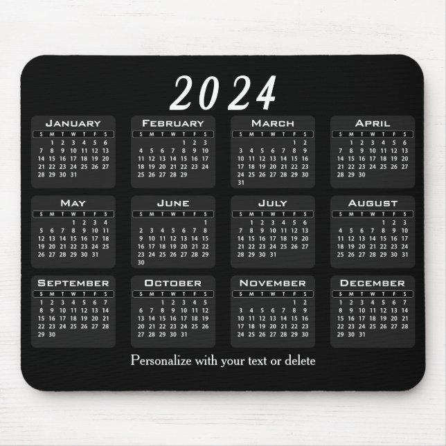 Alfombrilla De Ratón Calendario - Año (Frente)