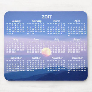 Alfombrilla De Ratón Calendario anual de personalizados 2017 Pads de ra