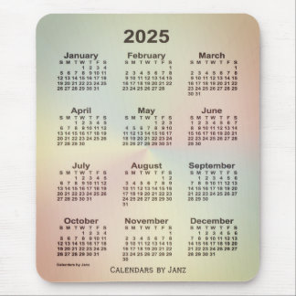 Alfombrilla De Ratón Calendario arcoiris de San Telmo 2025, de Janz