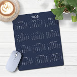 Alfombrilla De Ratón Calendario azul de la Marina Minimalista moderna d<br><div class="desc">🌟 Esto es para el 2025 🌟 2025 Modern Simple Navy Blue and White Calendar Mouse Pad con un sencillo y minimalista calendario anual. Los colores son todos personalizables. Póngase en contacto con nosotros en cedarandstring@gmail.com si necesita ayuda con el diseño o productos de coincidencia.</div>