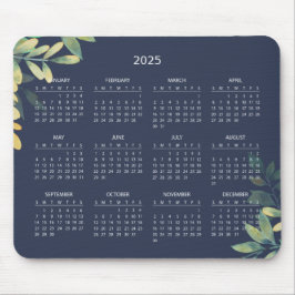 Alfombrilla De Ratón Calendario Botánico 2025 simple y elegante | Alfom