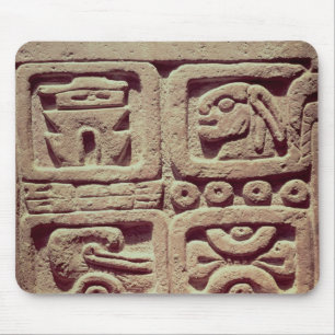 Alfombrilla De Ratón Calendario con cuatro glyphs, Toltec