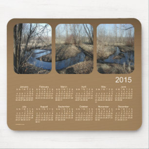 Alfombrilla De Ratón Calendario de 2015 paisajes por el cojín de ratón