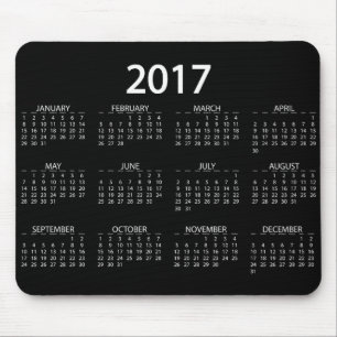 Alfombrilla De Ratón Calendario de 2017