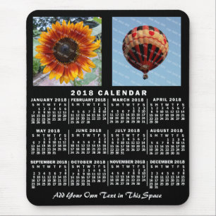 Alfombrilla De Ratón Calendario de 2018 (consulte Descripción de la nue