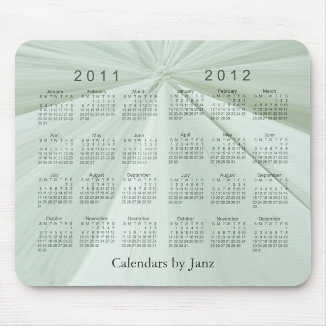 Alfombrilla De Ratón Calendario de 2 Años 2011 - 2012 (Frente)