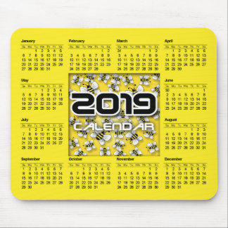 Alfombrilla De Ratón Calendario de almohadillas de ratón 2019