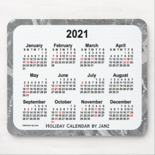 Alfombrilla De Ratón Calendario de arte de vacaciones 2021 de Janz Mous