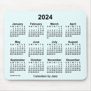Alfombrilla De Ratón Calendario de Azure 2024 por Janz Mouse Pad