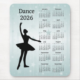 Alfombrilla De Ratón Calendario de baile 2026