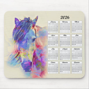 Alfombrilla De Ratón Calendario De Caballos Resumen De 2026