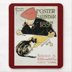 Alfombrilla De Ratón Calendario de carteles 1897