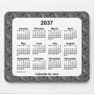 Alfombrilla De Ratón Calendario de diamantes negros 2037, de Janz