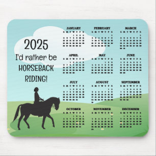 Alfombrilla De Ratón Calendario de equitación 2025
