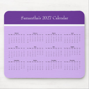 Alfombrilla De Ratón Calendario de escritorio personalizable para todo