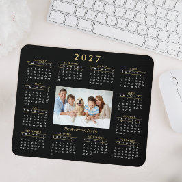 Alfombrilla De Ratón Calendario de fotografía de familia personalizada