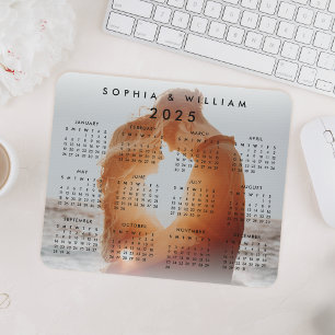 Alfombrilla De Ratón Calendario de fotografía de familia personalizada 