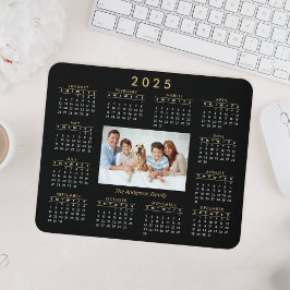 Alfombrilla De Ratón Calendario de fotografía de familia personalizada 