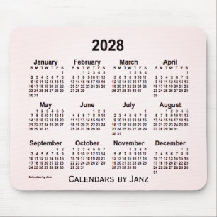 Alfombrilla De Ratón Calendario de humo de Sangria 2028 por Janz Mouse