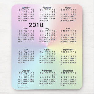 Alfombrilla De Ratón Calendario de la ampliación de foto de 2018