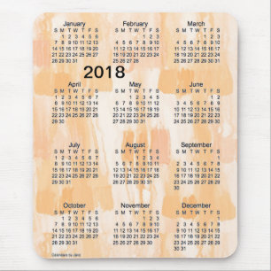 Alfombrilla De Ratón Calendario de la ampliación de foto de 2018 luces