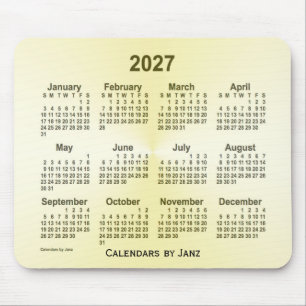 Alfombrilla De Ratón Calendario de latón 2027 por Janz Mouse Pad