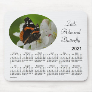 Alfombrilla De Ratón Calendario de mariposas 2021, de Janz
