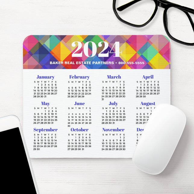 Alfombrilla De Ratón Calendario de negocios de 2024 (Subido por el creador)